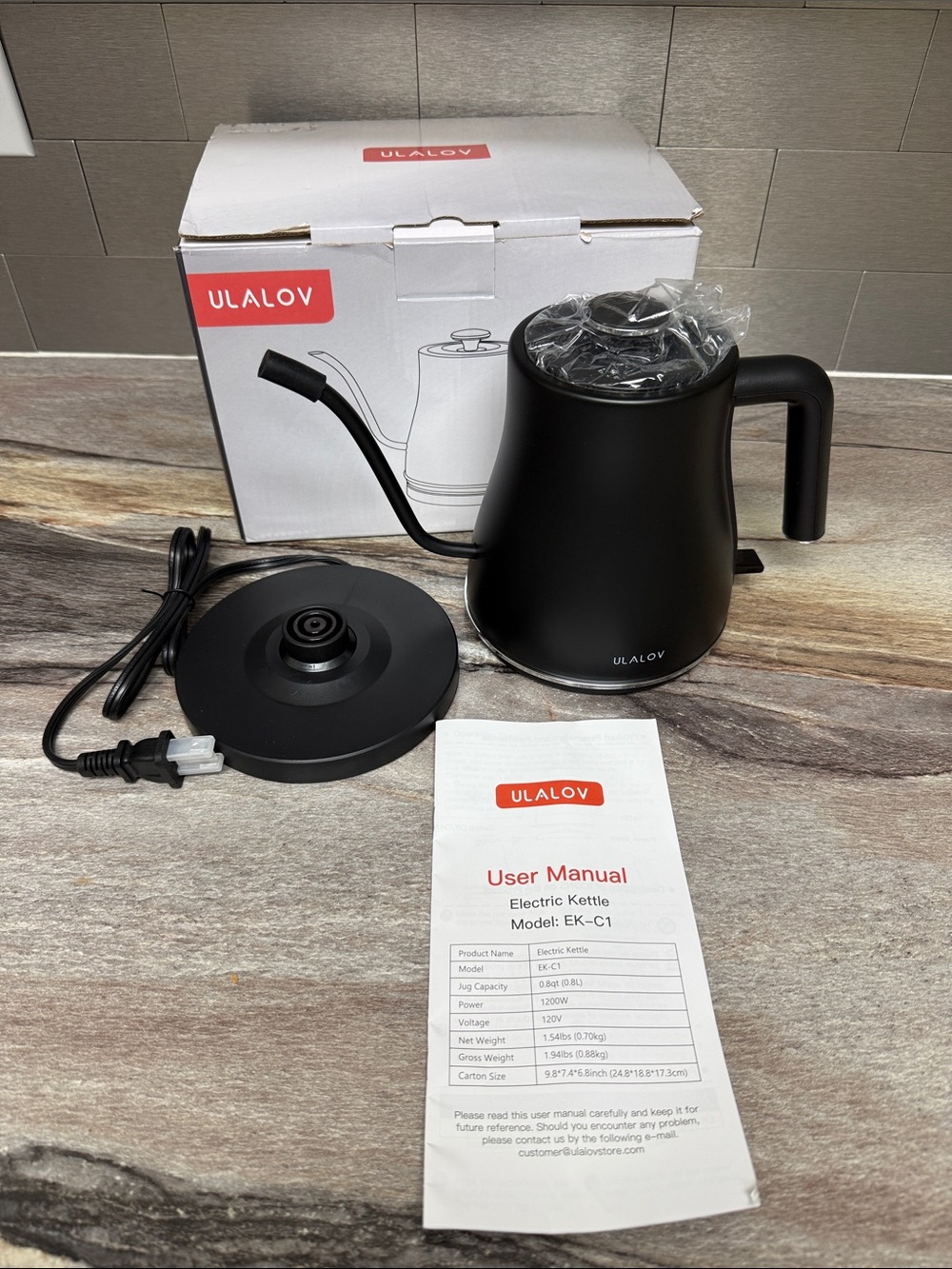 New ULALOV Gooseneck Kettle